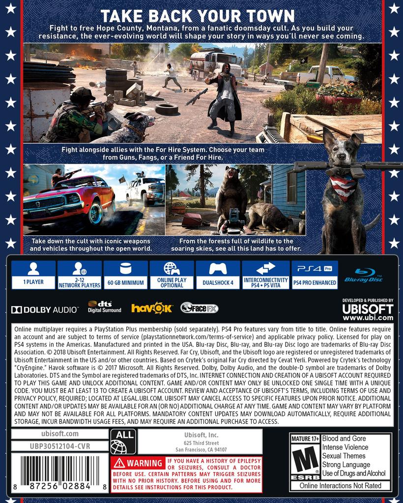 Far Cry 5 North PS4 (Import America) -