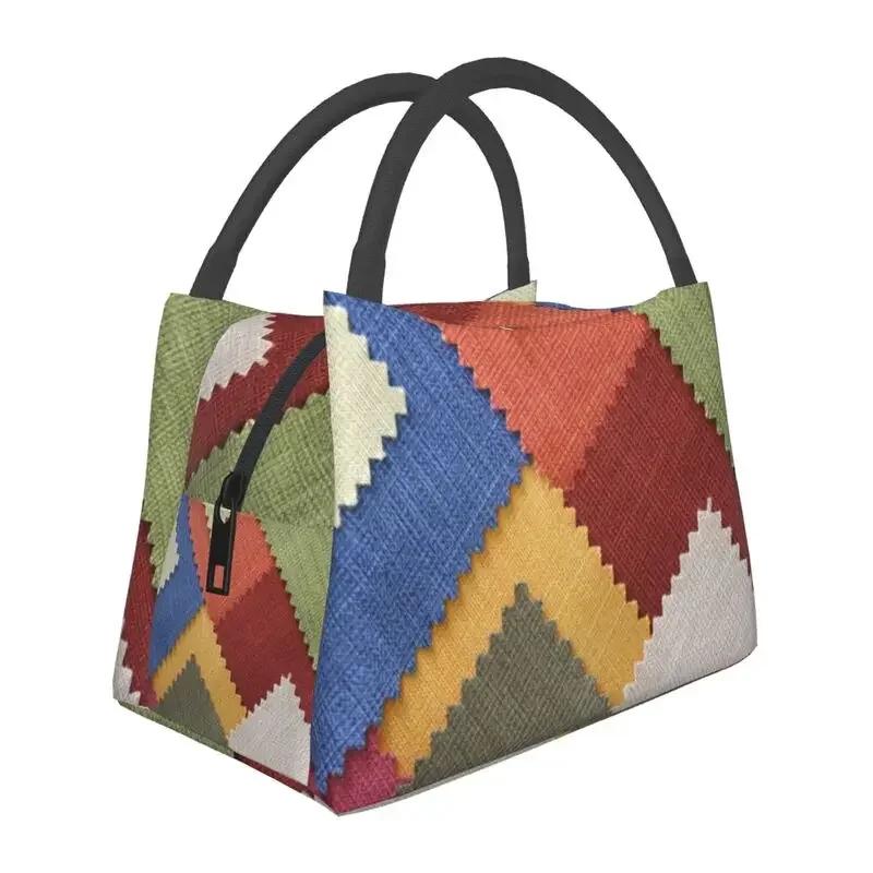 Geantă de prânz personalizată clasică Paisley cu model de bandană pentru femei, răcitor termic, cutie de prânz izolată pentru picnic, camping, muncă, călătorii