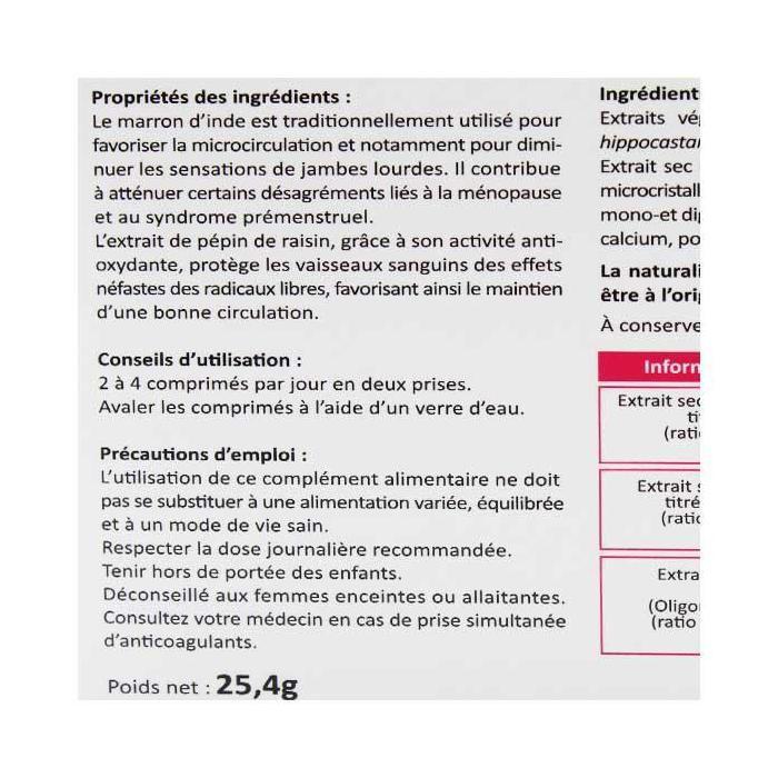 Dissolvurol Fluon+ Jambes Lourdes 60 comprimés