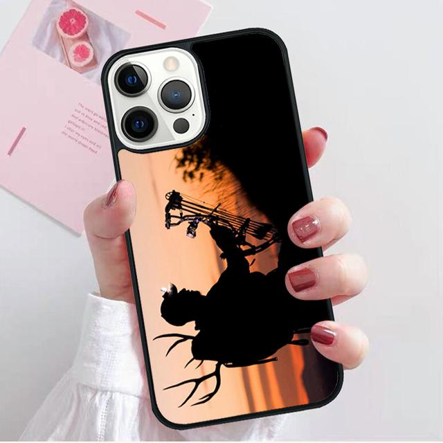 hunting Deer Sunset Coque Shell For iPhone 17 Air 15 16 14 13 12 Pro Max 11 Pro Max Plus Phone Case Cover