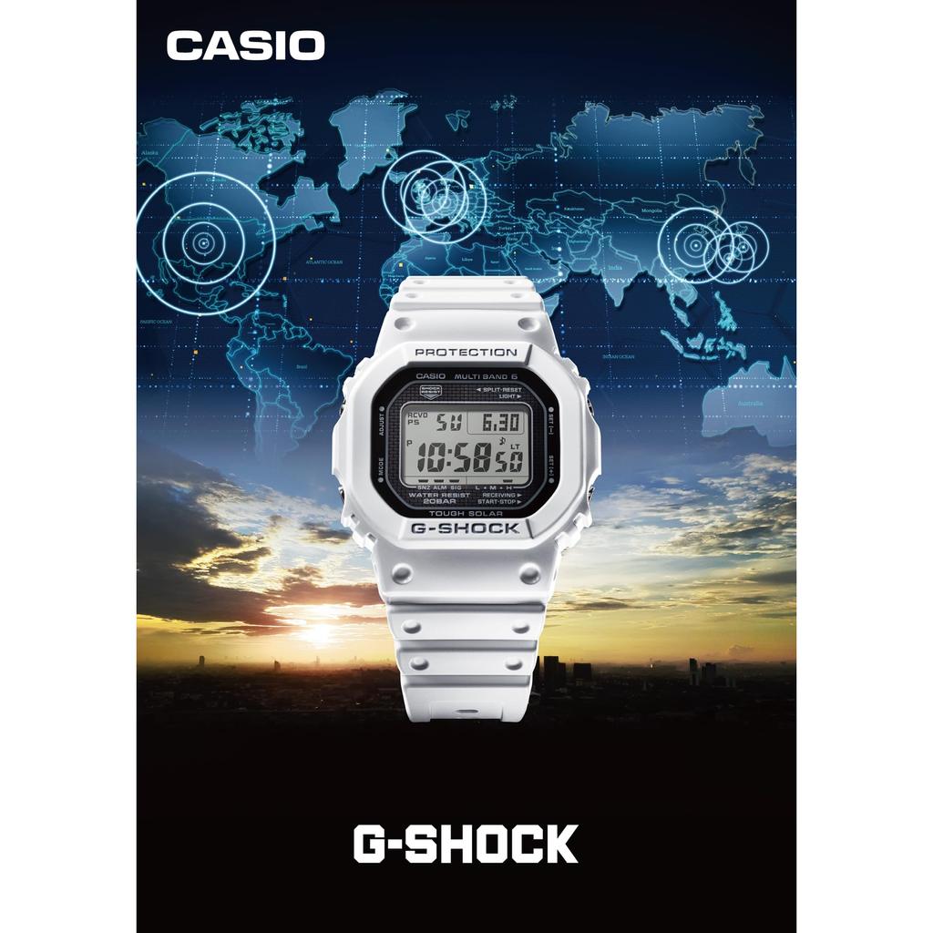 Casio Zegarek męski G-Shock Radio Solar Biomass Plastic GW-5000HS-7JF biały [Oficjalny produkt japoński]
