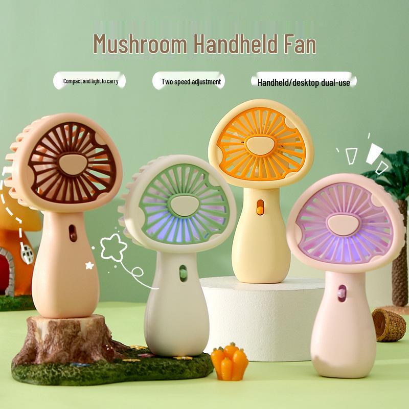Portable USB Rechargeable Mini Snail Fan for Kids and Students