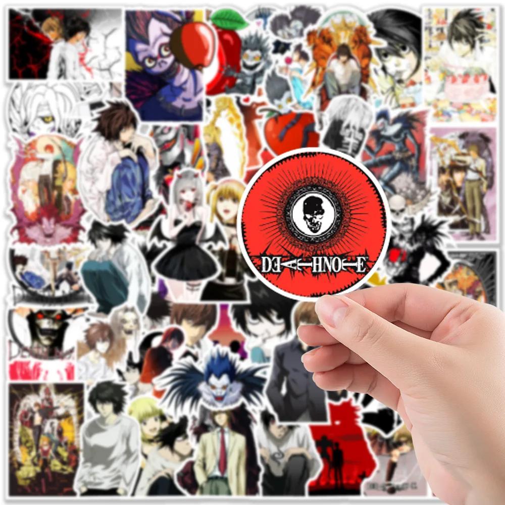 50PCS Cool Anime DEATH NOTE Stickers Classic Toy DIY Car Motorcycle Luggage Guitar Cartoon Funny Sticker Decal Toy Gift