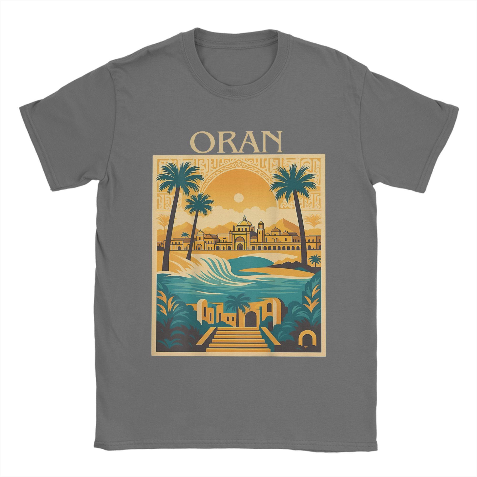 

Algeria Oran DZ Algerian T Shirt Men Cotton Funny T-Shirts Round Neck Africa Arab Tees Short Sleeve Clothes Printed 4XL