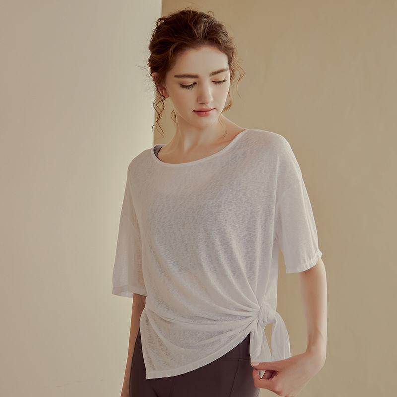 Loose Fit Breathable Running Top Lightweight Yoga Tee Slimming Workout Shirt for Women