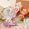 Crocheted Bouquet Artificial Flower Bouquets Colorful Knitted Bouquet Puff Flowers Bouquets Room Decor Party Favor Birthday Gift