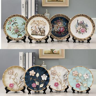 Arranjo decorativo de cerâmica com prato oscilante, enfeites para entrada de sala de estar, decoração para casa, 20 cm, L3747
