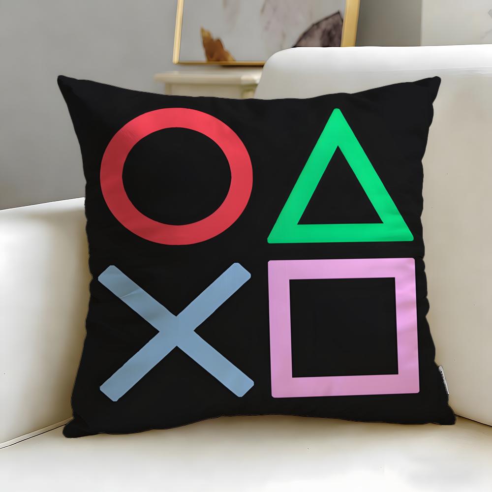 Classic Game Console Xbox Cushion Cover Soft  EasyWash Pillow Case  Versatile for Couch Bed Travel and Office