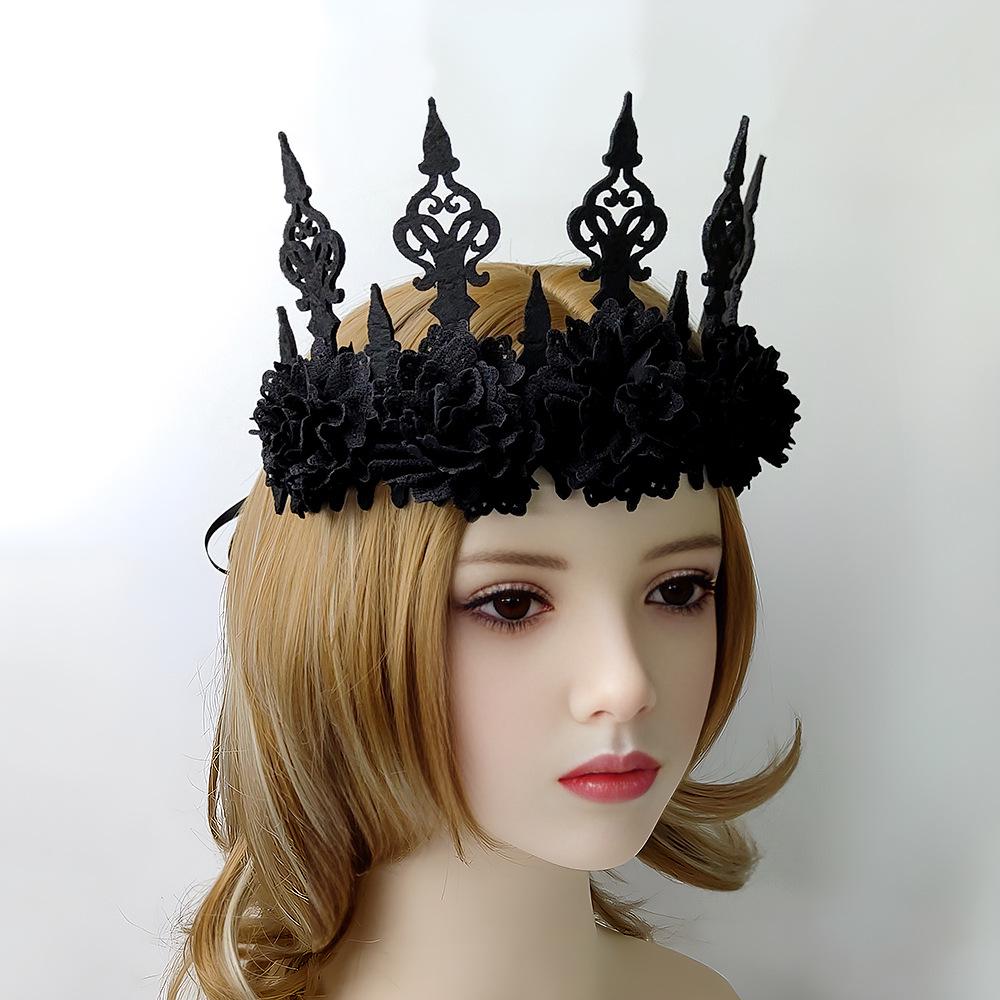 Rose Flower Crown Halloween Headdress: Women's Masquerade, Cartoon & Anime Floral Headband Accessories