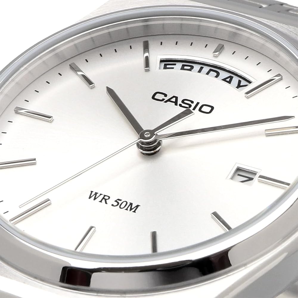 Casio Standard Analog Quartz Men's Watch MTP-B146D-7AV Silver Stainless Steel Water Resistant