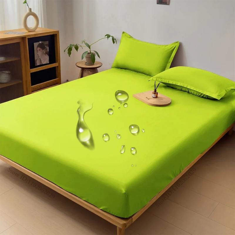 2025 Wasserdichter Matratzenschoner Bett Spannbettlaken Matratzen Bettüberwurf Schutzpolster Einzel-/Doppel-/King-/Queen-Größe Vollgröße Grau/Weiß