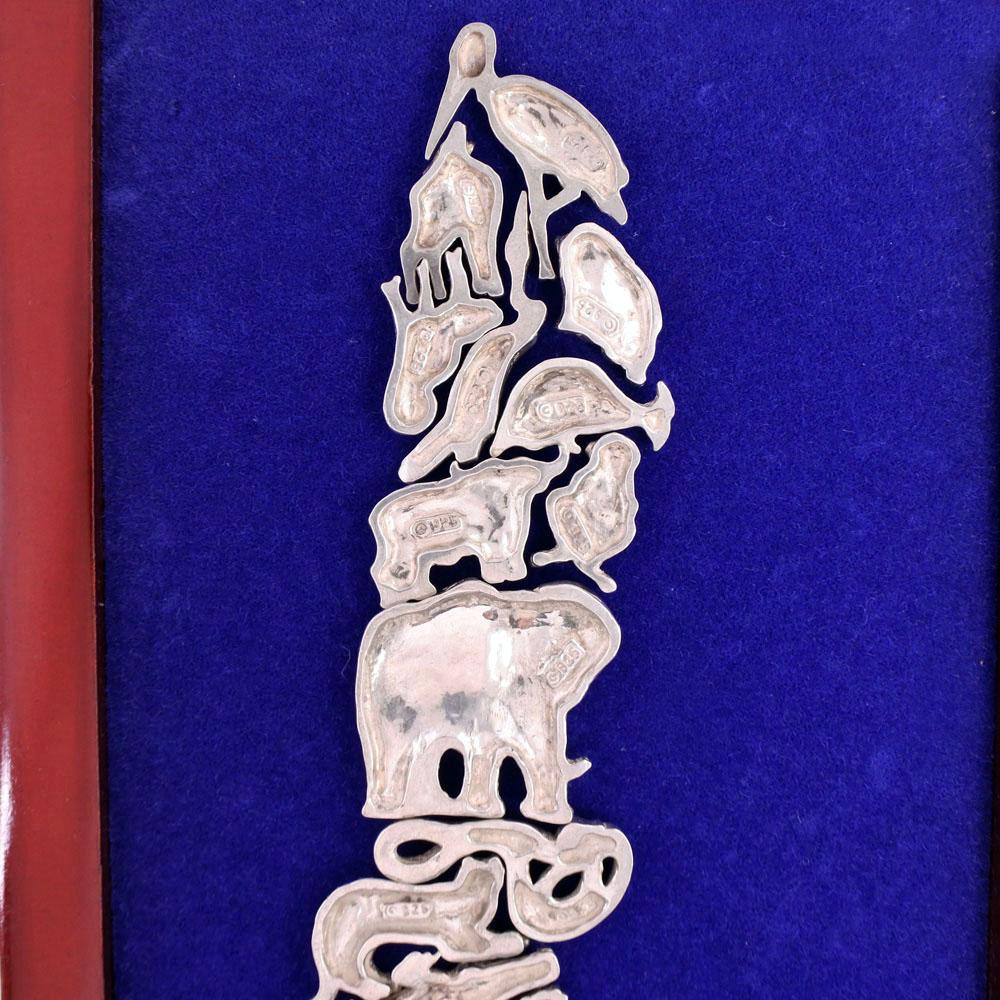 Plate Puzzle Other miscellaneous goods Set of 20 animals Silver925 unisex Used