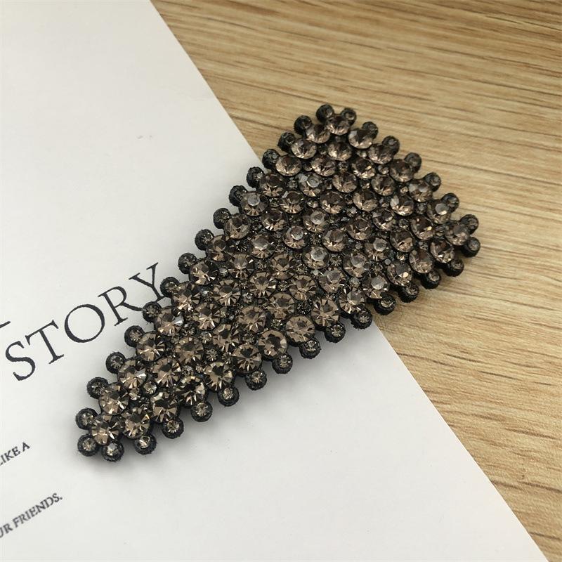 

1 шт. Корейская новая хрустальная треугольная заколка для волос BB, боковые зажимы для волос для девочек, женщин, детей, подарок, свадебная вечеринка, аксессуары для волос