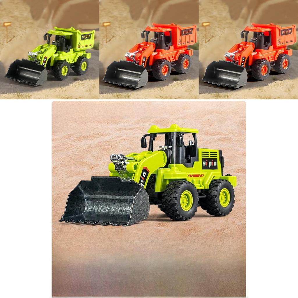 Childrens Bulldozer Model With Alloy Scoop And Inertia Drive For Kids Play And Handeye Coordination Development