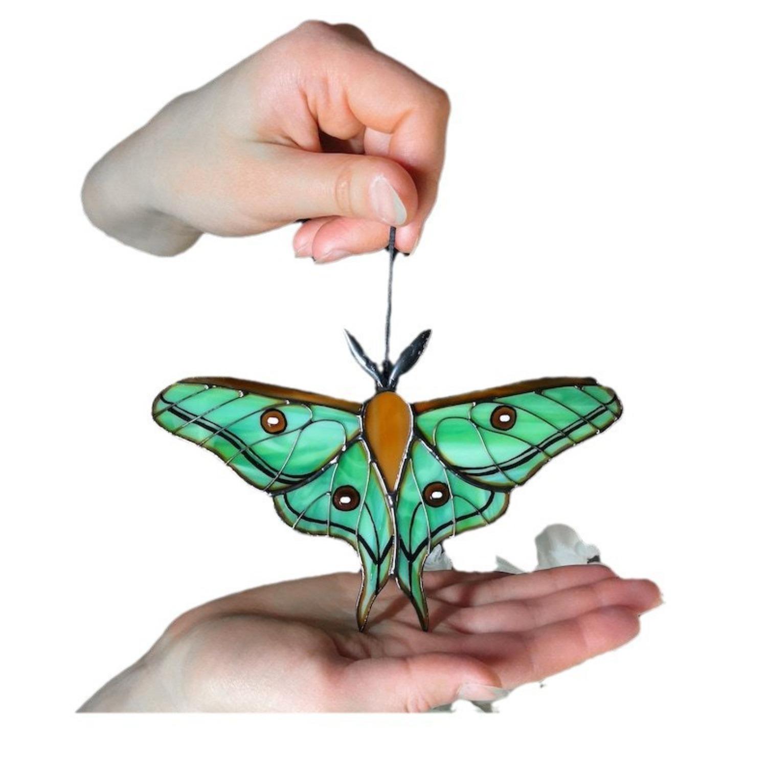 

Акрилові підвіски-ловці світла у вигляді метеликів, підвіска-ловець сонця з метеликом, домашні підвісні прикраси для балкона, вітальні, декор метеликів для патіо синій