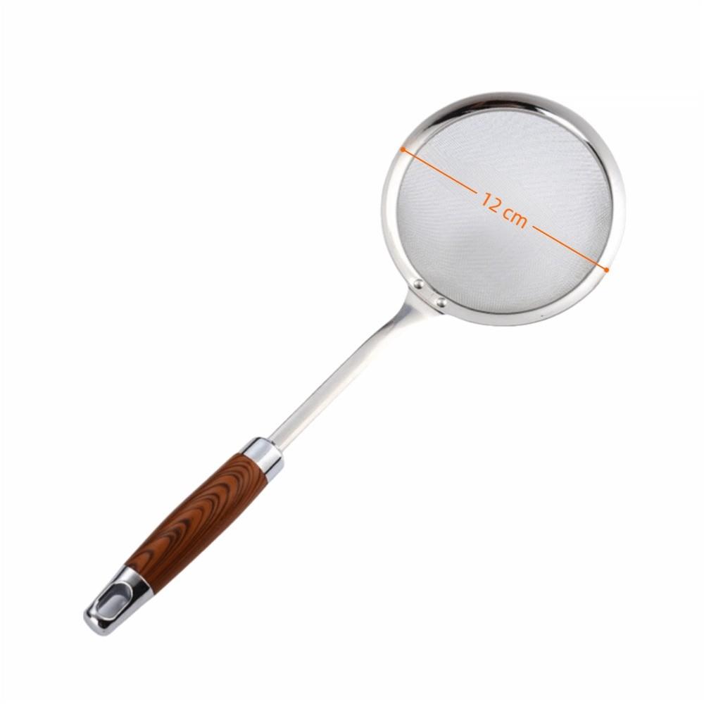 Mesh Filter Spoon Net Leak Fruit Juice Dregs Separator Durable Soup Strainer  Kitchen Sieve