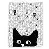 Cute Black Cat with Yellow Eyes Soft Throw Blanket All Season Warm Blankets Lightweight Fuzzy Flannel Throw Blanket for Bed Sofa