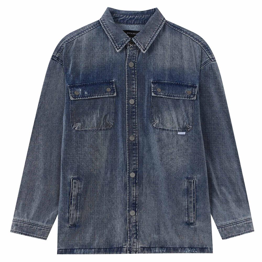Buckaroo Two-Pocket Denim Shacket Indigo
