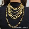 European & American Cross-border Multi-layer Thick Chain Necklace for Women - Punk Hip Hop Metal Sweater Chain Accessories