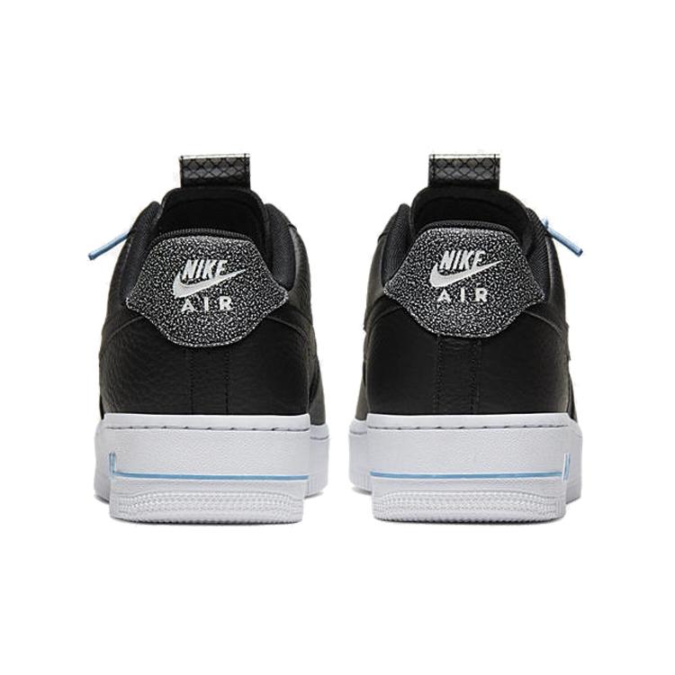 New Nike Air Force 1 Low '07 Lux Black Light Blue Women's 898889-015