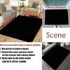 3D Canyon Crack Rug Realistic Geological Fault Carpet with Blue Abyss Optical Illusion Floor Mat for Modern Living Room Decor