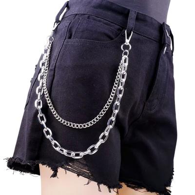 Simple Personalized Metal Thick Chain Waist Chain Punk Trend Men's and Women's Multi-layer Decorative Trouser Chain