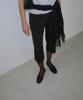 GADEO Side Button Capri Pants (Black)