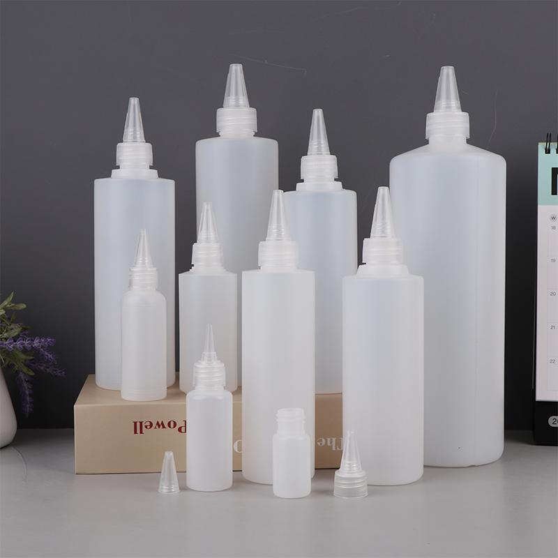 10-1000Ml Empty Plastic Squeeze Dropper Bottle With Screw Cap Semi-Transparent Eyes Liquid Ink Oil Paint Pigment Container
