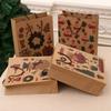 2022 New Year Christmas Candy Box Gift Bags Kids Favors Bag Snowflake Xmas Tree Plastic Packing Bag Noel Decor
