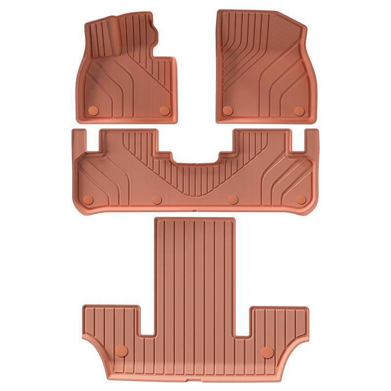 Lixiang L8 Orange TPE Car Floor Mats
