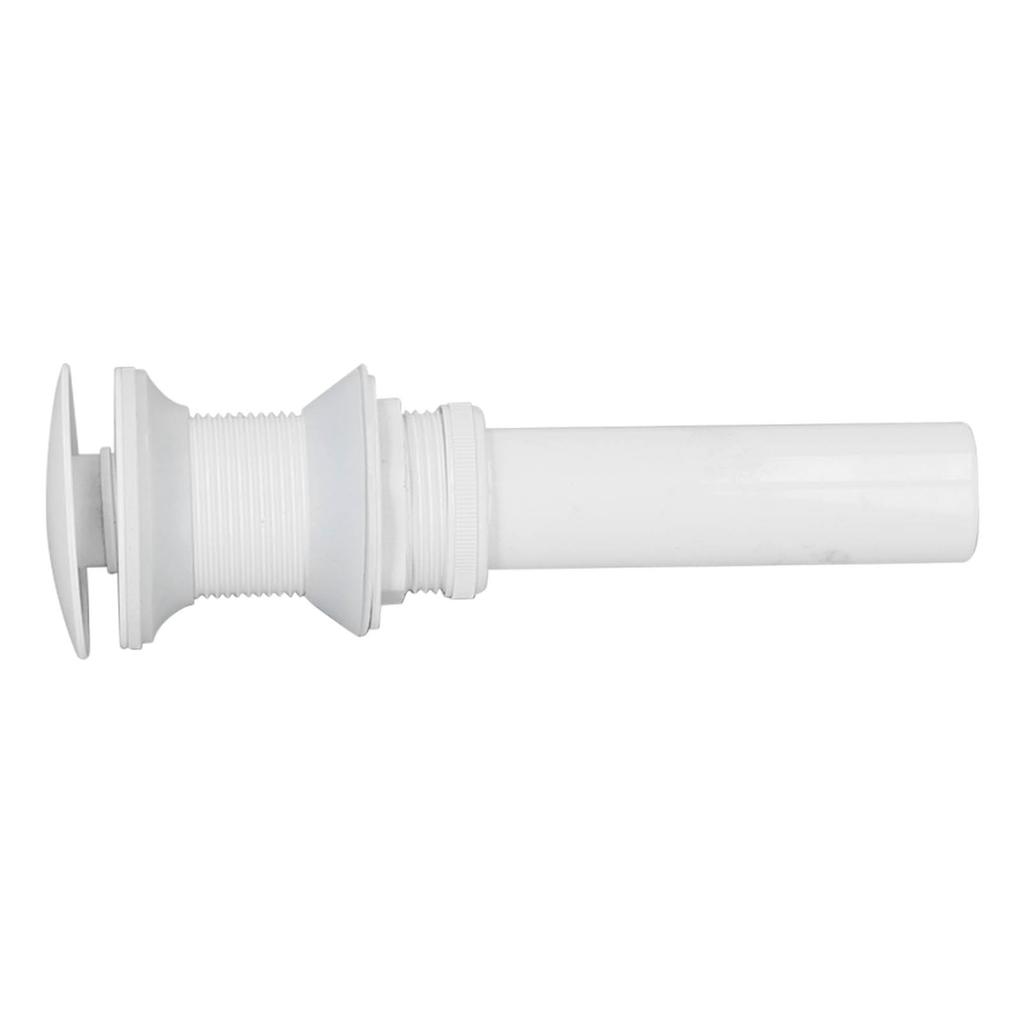 Pop Up Drain Stopper Press Bounce Deodorization Bathroom Sink Drain for Home White Without Hole