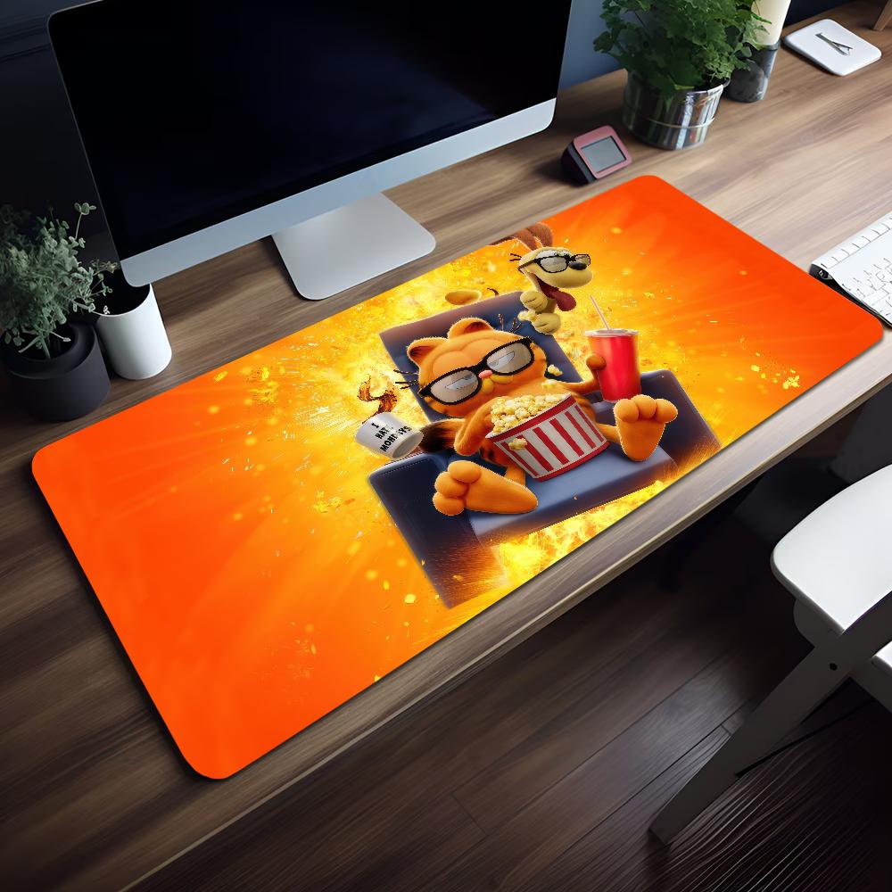 Mouse Pad MousePad Nonslip Orange Lockedge Office Student Gaming Thickened GGarfield Large Cartoon S Writing Pad Cat Cushion