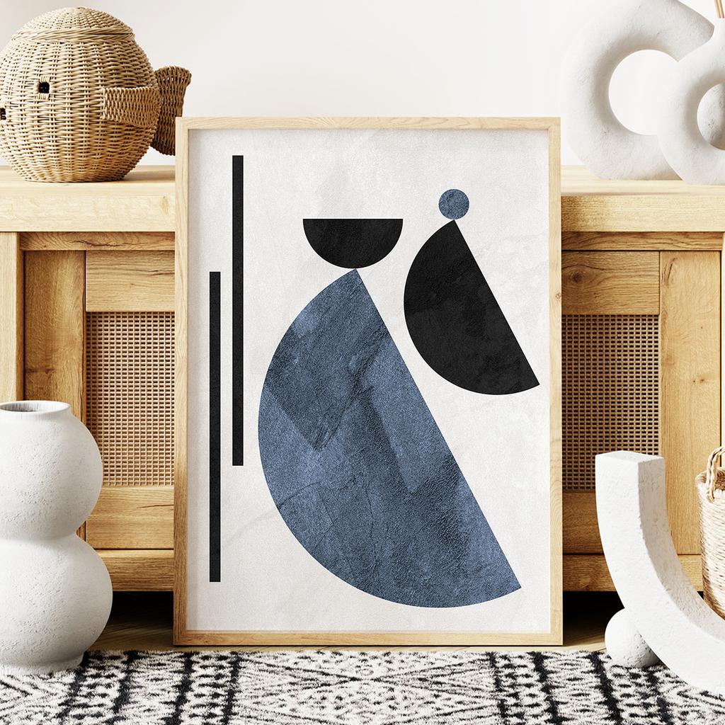 Plakat geometria abstrakcja