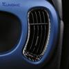 Real Soft Carbon Fiber Sticker For Fiat Panda 2013-2019 2020 2025 2025 2025 2025 2025 LHD RHD Car Air Outlet Instrument Panel