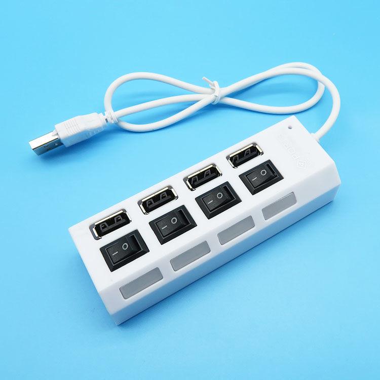 USB 2.0 didelės spartos šakotuvas nešiojamam kompiuteriui, stacionariam kompiuteriui, pelės, klaviatūros ir USB atmintinės