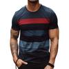 Fashion Stripe 3D Printed T Shirts For Men Summer Casual Crew Neck Short Sleeve T-shirt Loose Quick Dry Breathable Tees Tops