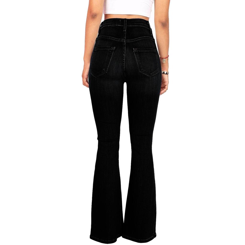 Women's Jeans Casual Solid Color Casual Pants Versatile Slim Fit  Jeans