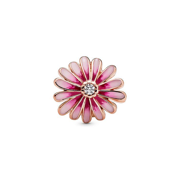 Шарм Pandora Rose Gold Розовый Ромашка Женские Украшения 788775C01 Box,Rose Gold/Pink
