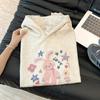 {Hua cotton bristle composite} Korean cartoon cute hooded sweater women's season thin versatile coat ins