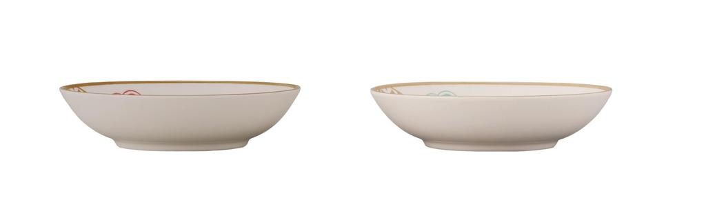 Yamakasyoten Tableware Set Cereal Bowl Character Snoopy Nostalgia Bowl (2-color Set)