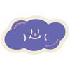 Cute Cloud Diatom Mud Bath Mat Super Absorbent Quick Dry Bathroom Rug Non-Slip Diatom Mud Toilet Floor Mat Doormat