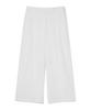 COVERNAT WOMAN Double-Pleat Elastic Waist Wide Pants White