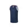 Li-Ning CBA Series Letter Logo Print Quick-Dry Cool Basketball Vest Men Tops Blue AAYT895-1
