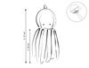 Octopus cuddly toy for children with a rattle - bottle green