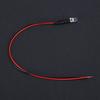 10 Stück 12V 5mm LED Leuchtdiode Verdrahtet Mehrfarbiges LED Lichtkabel 20cm 0.06W(Weiß)