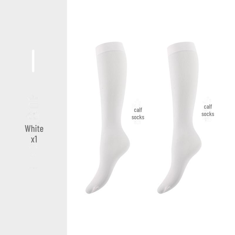 Bonas Women's Black Summer Ultra-Thin Over-the-Knee Japanese Style Stockings