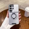 360 Rotating Magnetic Ring Holder Case for Samsung S26 Ultra S25 S24 S23 S22 Shockproof For Magsafe Camera Sliding Window Cover