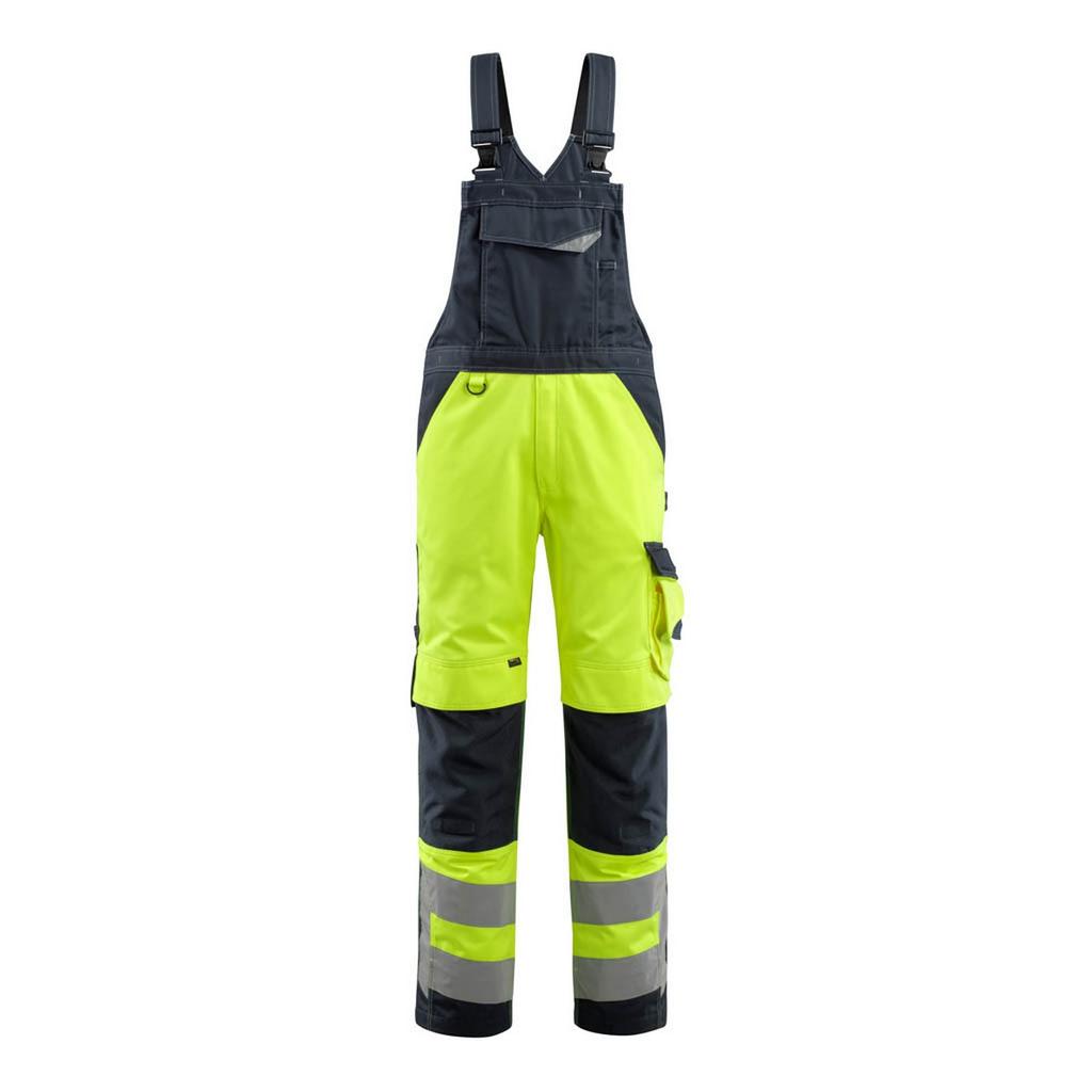 Mascot Mens Newcastle Safe Supreme Hi-Vis Bib And Brace Overall