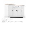 Hutch Cabinet Patchwork Color Large Sideboard with 4 Doors And 1 Drawer Kitchen Buffet Modern for Dining Room Living Pantry