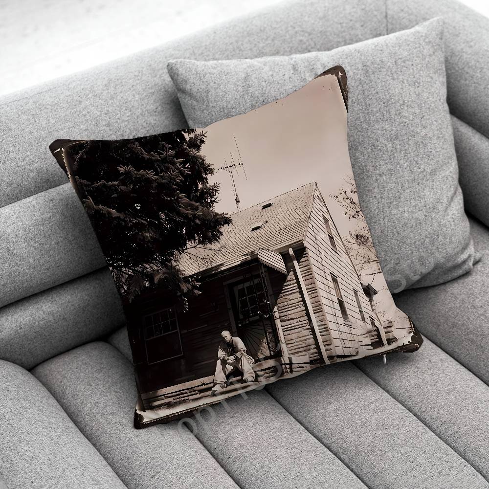 E-Eminem The Marshall Mathers LP STANS Throw Pillow Case For 30cm 40cm 45*45cm 50cm 55cm Square Sofa Pillowcase Shell